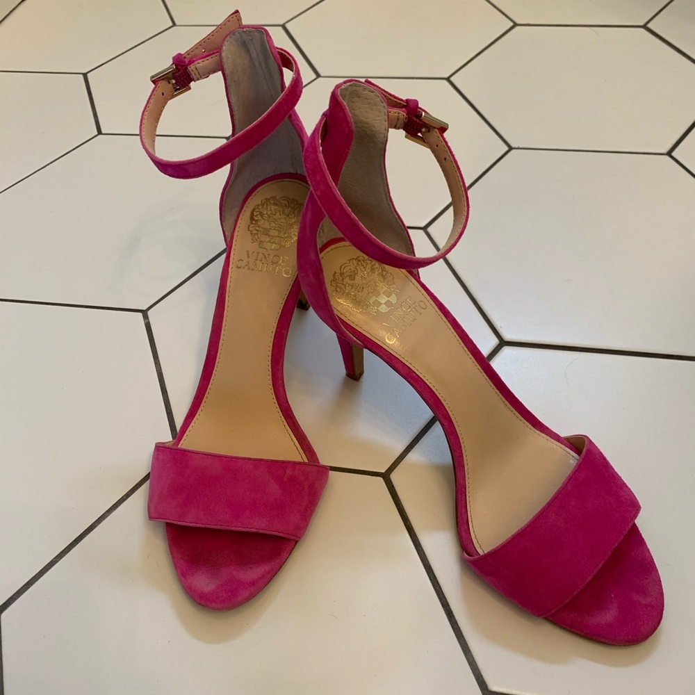 Vince Camuto bright pink heels